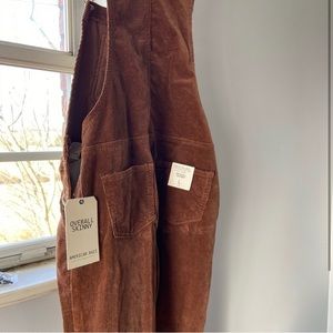 NWT Large overalls - skinny fit - corduroy